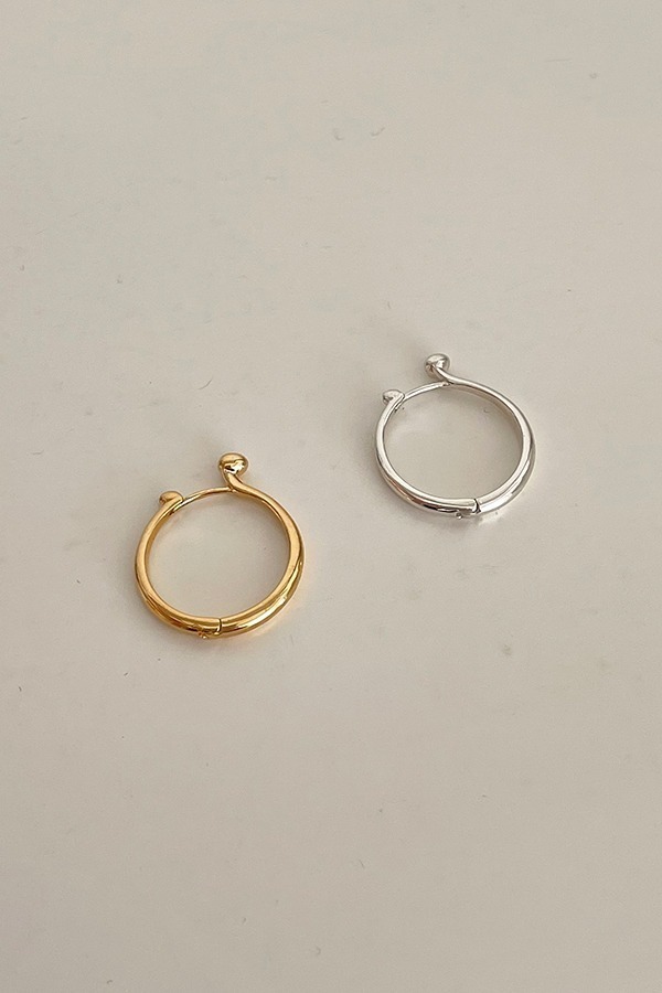 [silver925] swan earring (2color)