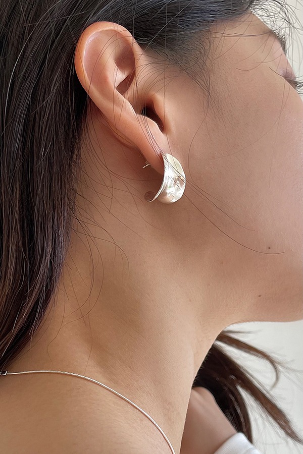 [silver925] leaf earring