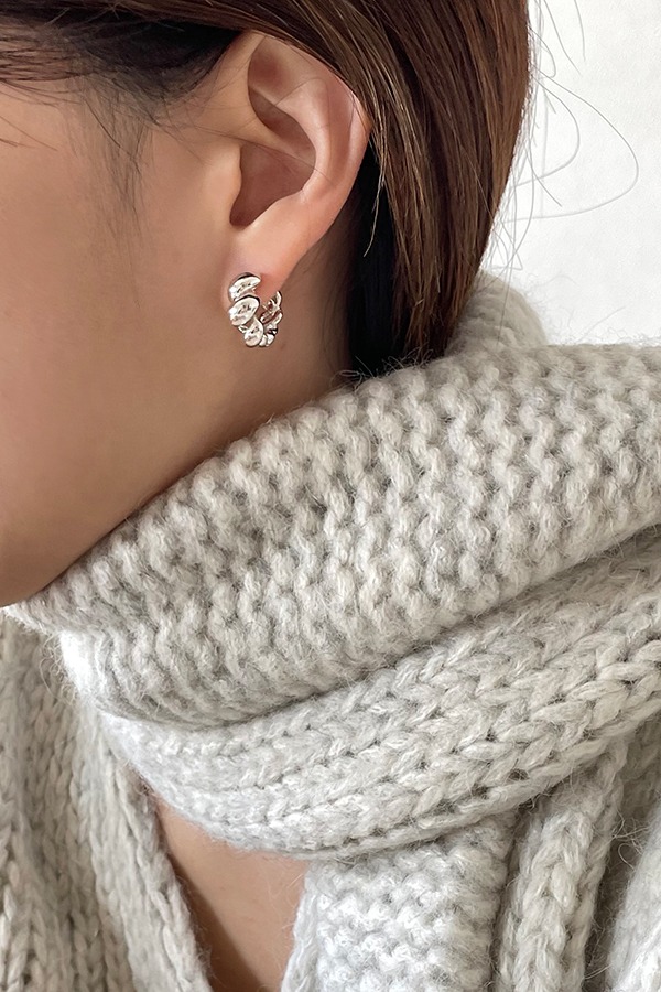 [silver925] croissant earring (2color)