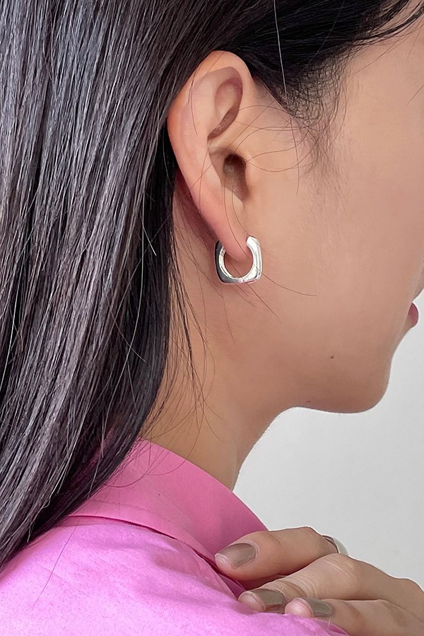 [silver925] basic square earring