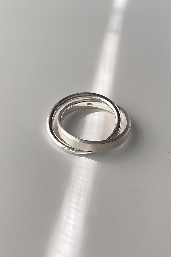 [silver925] matt &amp; gloss ring