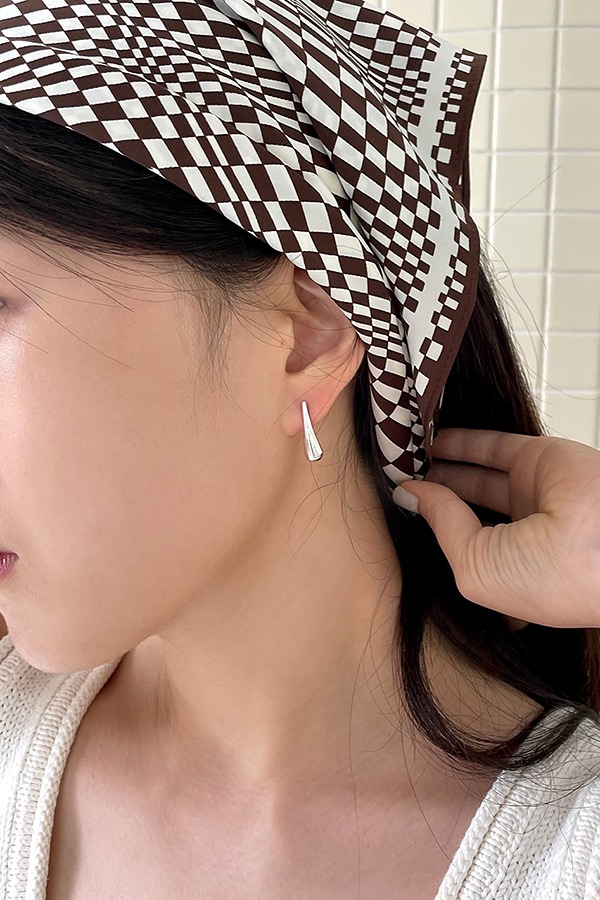 [silver925] bone earring
