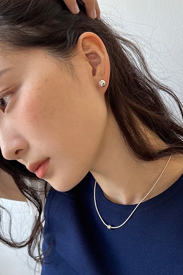 [silver925] silver ball earring