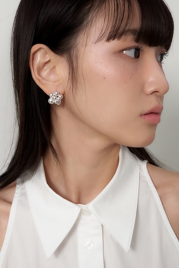 [silver925] bold bubble earring