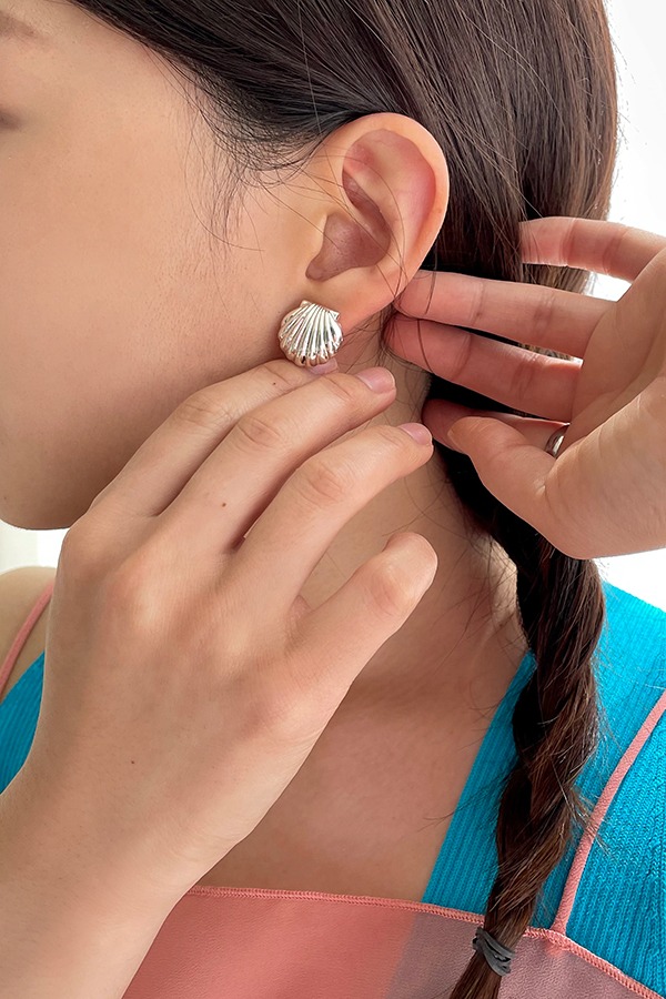 [silver925] shell earring (2color)