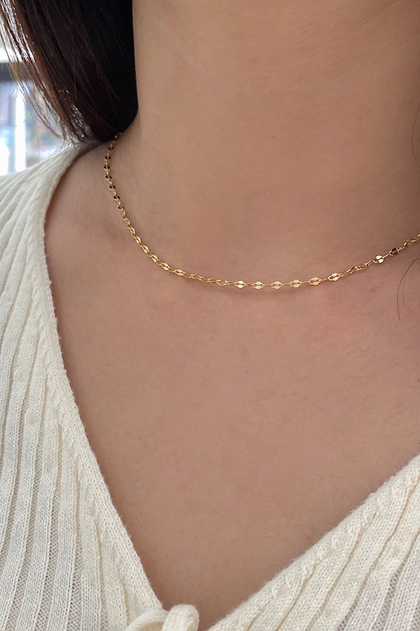 [silver925] shiny chain necklace