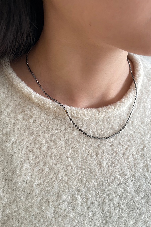 [silver925] dot chain necklace