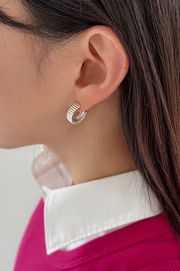 [silver925] cog earring