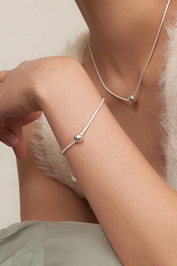 [silver925] snow ball bracelet