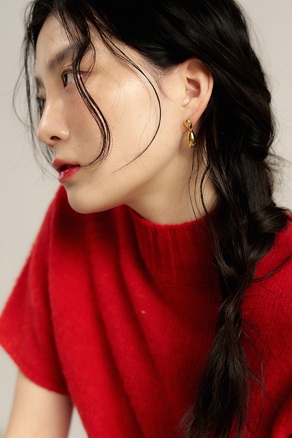 [silver925] double tear earring (2color)