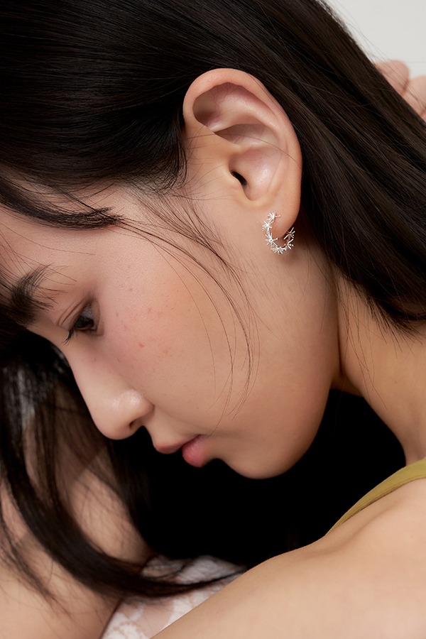 [silver925] dandelion earring - silver