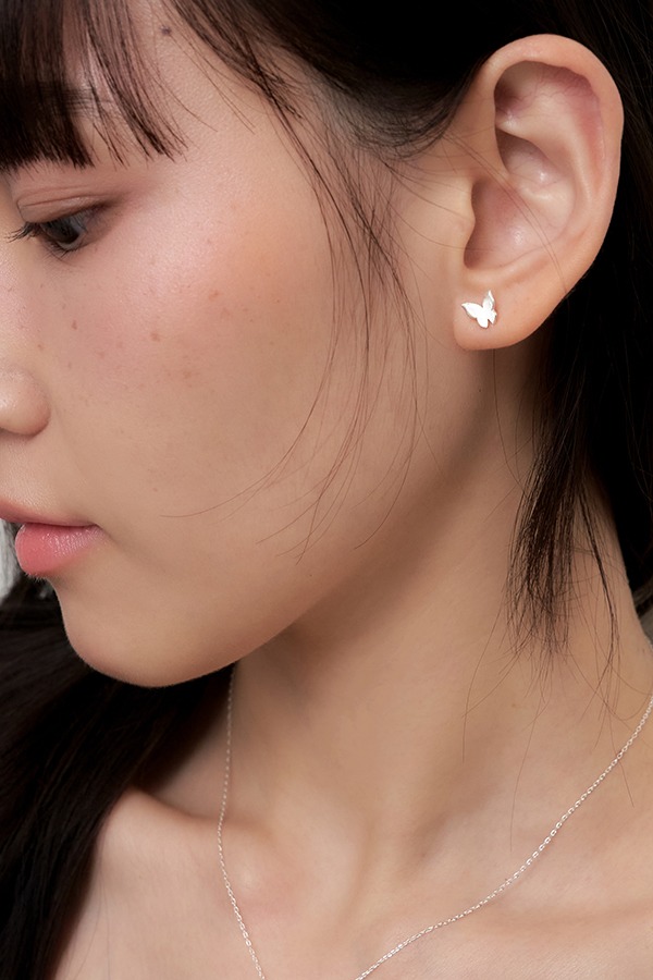 [silver925]  mini butterfly earring - silver